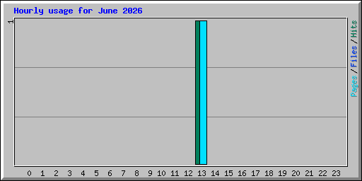 Hourly usage for June 2026